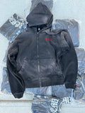 "Dark Waxed" Zip-Up Jacket