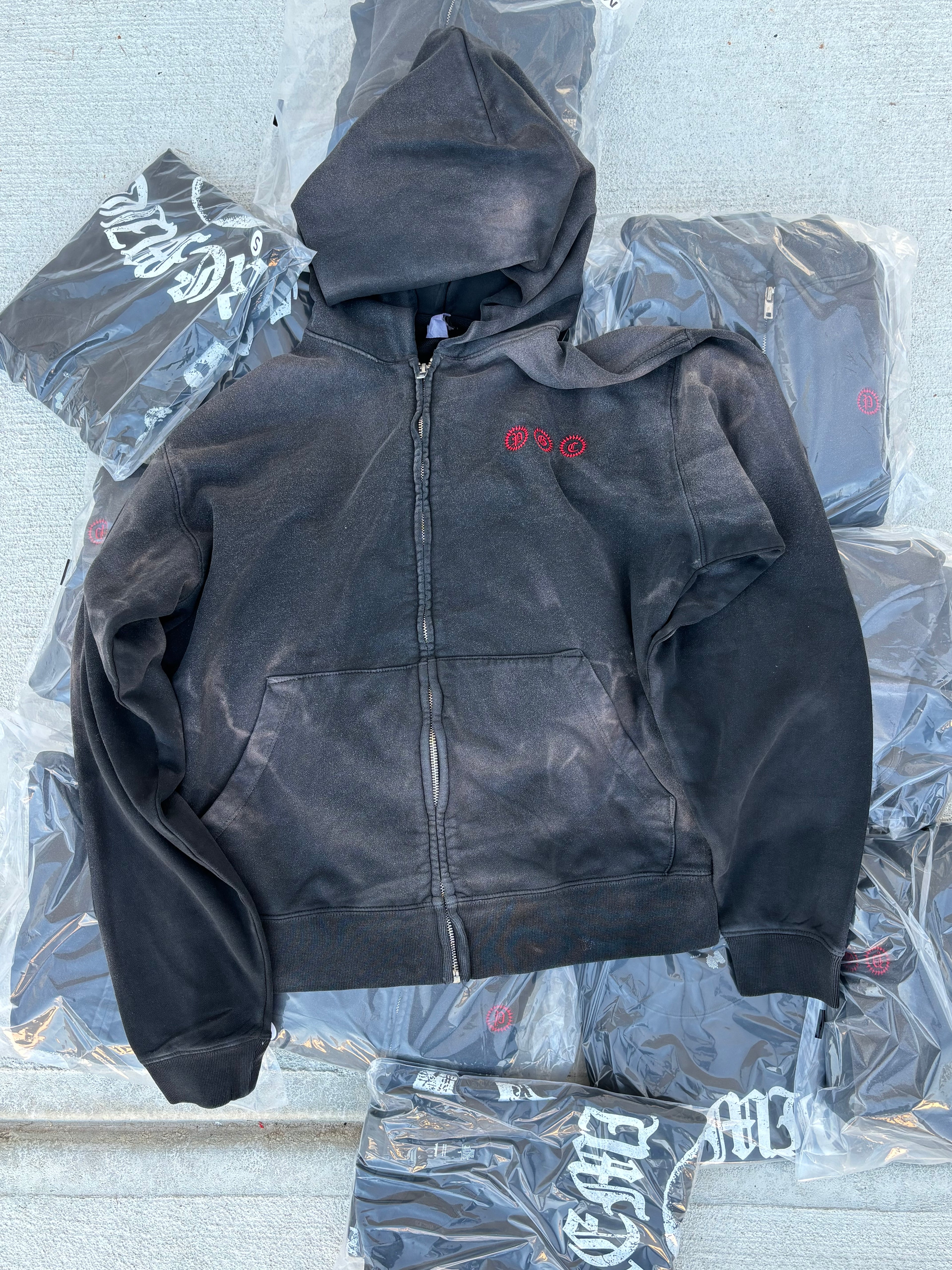 "Dark Waxed" Zip-Up Jacket