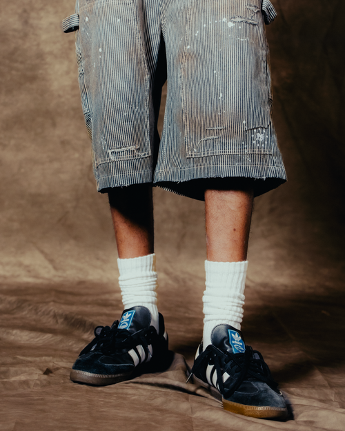 Distressed Hickory Shorts